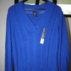 NWT FADED GLORY BLUE SWEATER/CARDIGAN